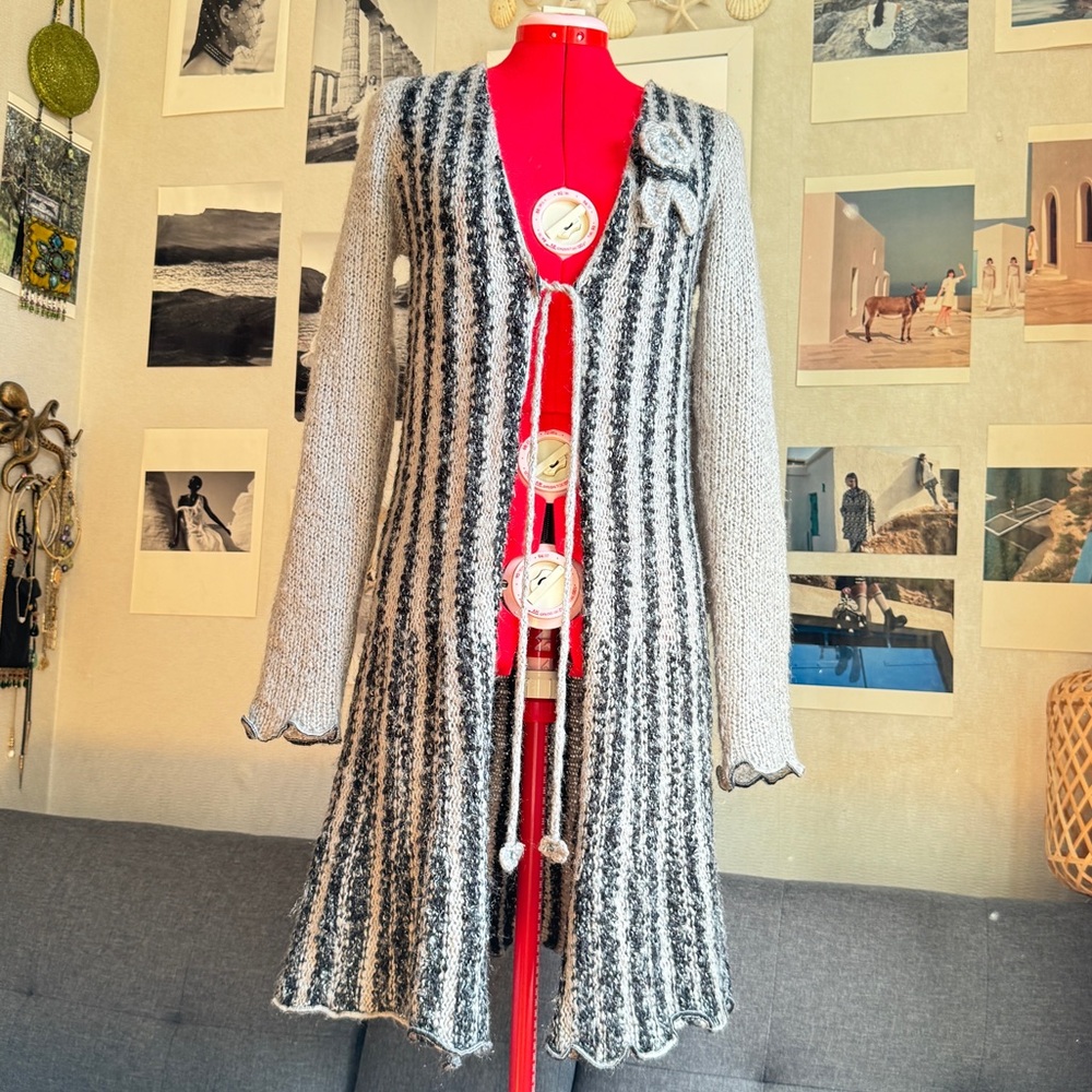 VINTAGE 80s 90d  VERTIGO PARIS wool cardigan